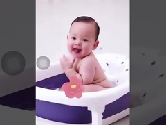 Gepersonaliseerd logo opvouwbare baby bad kinderen bad