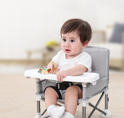 Draagbare opvouwbare baby-eetstoel, stoelverhoger, aangepast logo lichtgewicht