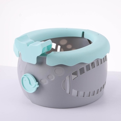Draagbaar Serenity Blauw Baby Toilet Met Customized Logo Opvouwbaar Zachte Potty Training Seat