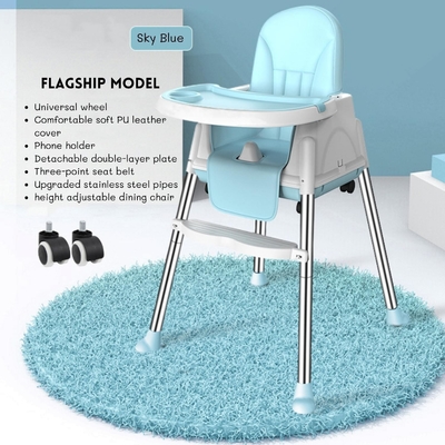 3 in 1 multifunctionele hoge stoel baby eettafel stoel 92*65*65cm