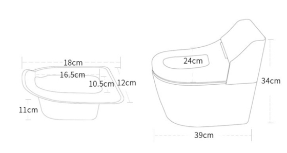 Print Patroon Baby Potty toilet met wieg stijl EN71 test gecertificeerd