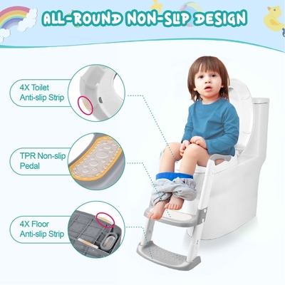 Luxe schoonheidsladder voor peuters Ergonomische toiletstoel