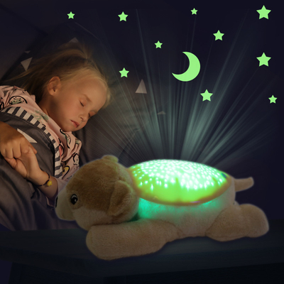 Kleurrijke baby slaap zuiger zacht pluis speelgoed schattig puppy slaap maatjes