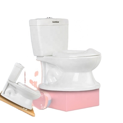 Zachte babyverzorgingspot voor kinderen Toilettraining - Witte pot met puur kleurontwerp