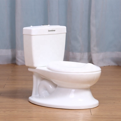 Witte baby-potje toilet zuivere kleurpotjes aangepast logo aanvaard toilettrainer
