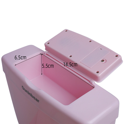 Aanpasbare roze plastic toiletpotje baby trainer met printpatroon voor makkelijke toilettraining