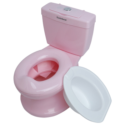 Gedrukt roze kindertoilet met EN71-testcertificering voor veilige babytraining
