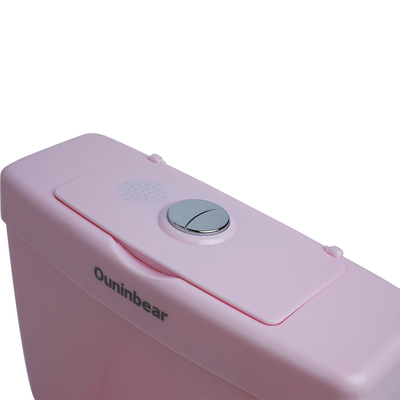 Gedrukt roze kindertoilet met EN71-testcertificering voor veilige babytraining