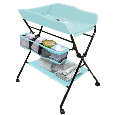Groene multifunctionele draagbare kleedkast voor baby's