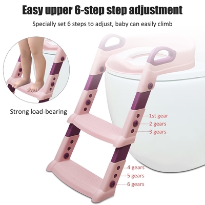 1-10 jaar oud Kinderen Baby Potty Training Ladder Step Up Seat Customized Logo
