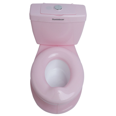 Gedrukt roze kindertoilet met EN71-testcertificering voor veilige babytraining