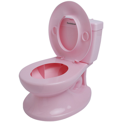 Gedrukt roze kindertoilet met EN71-testcertificering voor veilige babytraining