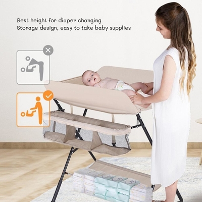 Oxford Stof En SUS Pipe Baby Verwisseling Tafel Voor Kinderen 0-3 Jaar Eco-vriendelijk