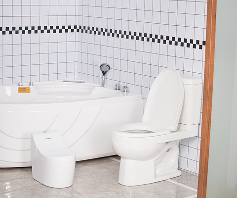 Witte babytraining putty cartoon print plastic toilettrainer - EN71-test gecertificeerd