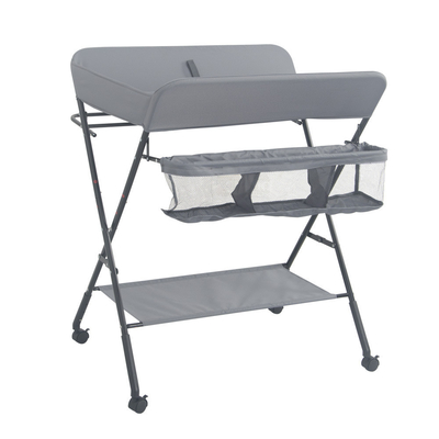 Aanpassen Logo commerciële baby wissel tafel Kinderluier organisator met wielen