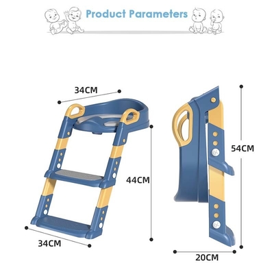 Solid Pattern Type Kinderen Potty Ladder Toiletstoel met zacht kussen