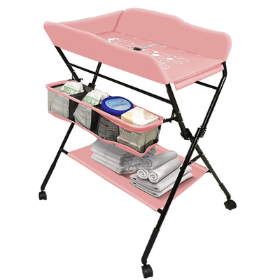 Ouninbear Draagbare vouwbare luier wissel tafel met opslag en draagbare kinderbed