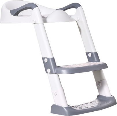 Grijzige + witte 3 in 1 Potty Training Toiletstoel met stap stoel Ladder voor 1-6 jaar oud