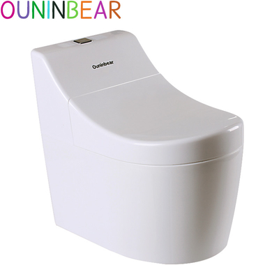 Witte babytraining putty cartoon print plastic toilettrainer - EN71-test gecertificeerd