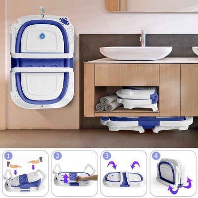 2-4 jarige pasgeboren baby badkuip anti-slip reis douche badbad
