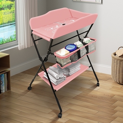 Verstelbaar in hoogte multifunctioneel kleedstation voor baby's en kleedtafel voor pasgeborenen