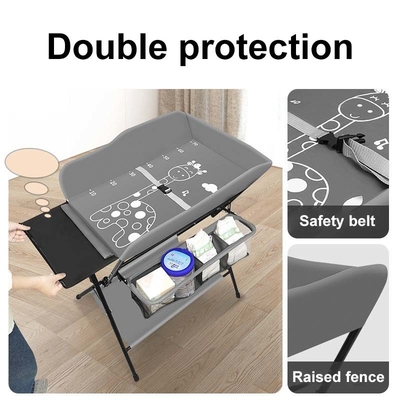 Verstelbaar in hoogte multifunctioneel kleedstation voor baby's en kleedtafel voor pasgeborenen