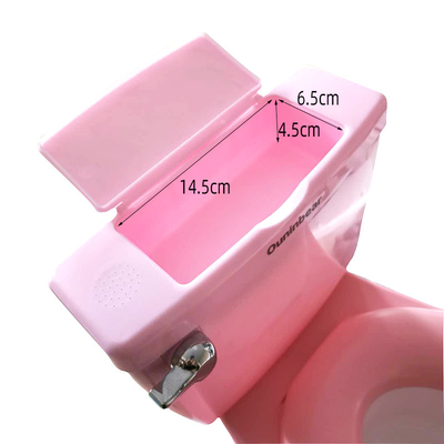 Geprinte plastic baby-potty toilettrainingsstoel Roze Blauw Wit Pottystoel met EN71-certificering