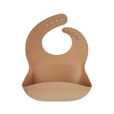 Geprinte zachte baby-silicone bibbel met voedselvanger, vrij van BPA 300*23cm