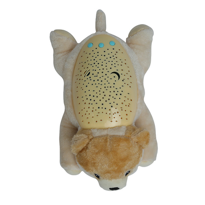 0-7 Jaar Oud Baby Slaap Zoeter Speelgoed Hond Plush Pop Met Projecteerbare Verlichting En Muziek