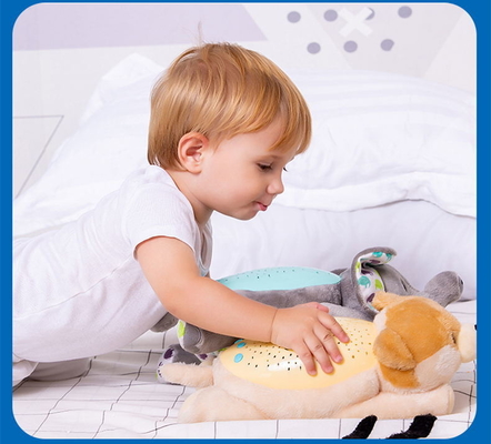 0-7 Jaar Oud Baby Slaap Zoeter Speelgoed Hond Plush Pop Met Projecteerbare Verlichting En Muziek