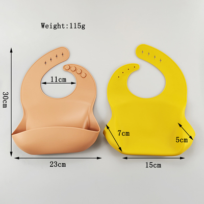 Gepersonaliseerde zachte waterdichte baby-silicon-bibbel met EN71-certificaat