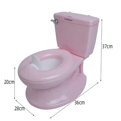 Roze en witte babykottoilet met aangepast logo EN71 Gecertificeerd puur kleurontwerp