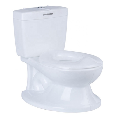 Witte baby-potje toilet zuivere kleurpotjes aangepast logo aanvaard toilettrainer
