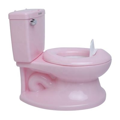 Roze en witte babykottoilet met aangepast logo EN71 Gecertificeerd puur kleurontwerp