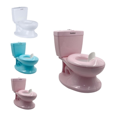 Aanpasbaar logo Wit Blauw Roze Baby Potty Trainer met EN71-certificering