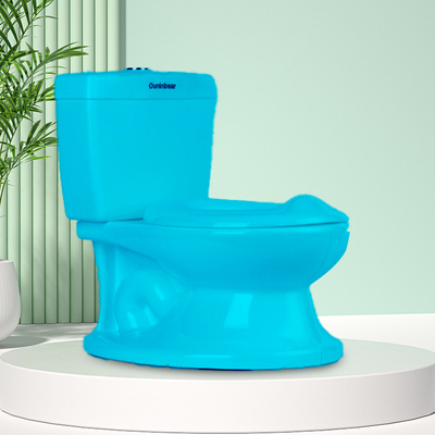 Aanpasbaar logo Wit Blauw Roze Baby Potty Trainer met EN71-certificering