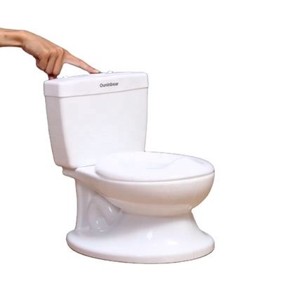 Witte baby-toilet met EN71-testcertificering - gedrukt ontwerp