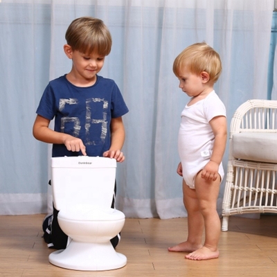 Geprinte witte babypotje toilet met milieuvriendelijk PP EN71 gecertificeerd aanpasbaar logo