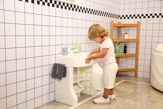 2-4 jarige baby wasbak met batterij en elektrische pomp