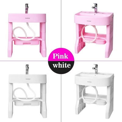 45*30*50cm Kinderen Badkamer Wasbak Slimme Kinderen Leer Wasbak Hoogte verstelbaar