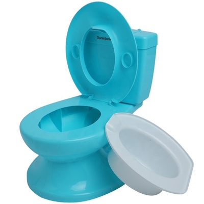Blauw Pure Kleur Baby Potty Toilet met EN71-certificering Gemakkelijk 2-in-1 ontwerp