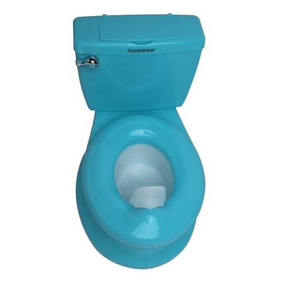 Blauw Pure Kleur Baby Potty Toilet met EN71-certificering Gemakkelijk 2-in-1 ontwerp
