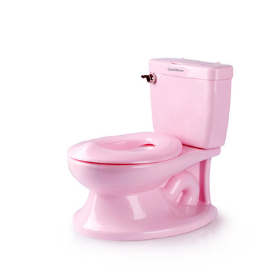 Printed Eco-friendly Pink/White/Blue Baby Potty Training Toilet met EN-71 certificaat