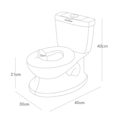 Simulatiestijl Plastic Baby Potty Toilet met aangepast logo