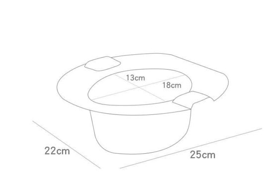 Simulatiestijl Plastic Baby Potty Toilet met aangepast logo