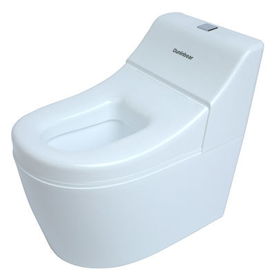 Witte Cradle Style Baby Potty Toilet met Print Pattern Accepteert OEM EN71 Test Gecertificeerd