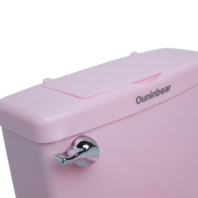 Unisex babypotje toilet met aangepast logo EN71 Test Gecertificeerd afdrukpatroon Roze/blauwe/witte kleuren