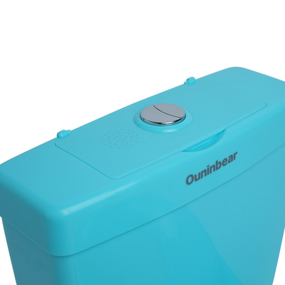 Blauwe babypotje toilet simulatie stoel lichtgewicht PP babyverzorging trainingpotjes