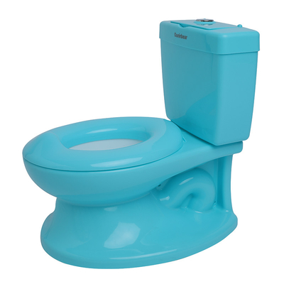 Blauwe babypotje toilet simulatie stoel lichtgewicht PP babyverzorging trainingpotjes