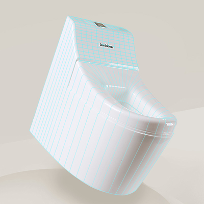 Witte baby-potty toiletwieg met toilettrainer